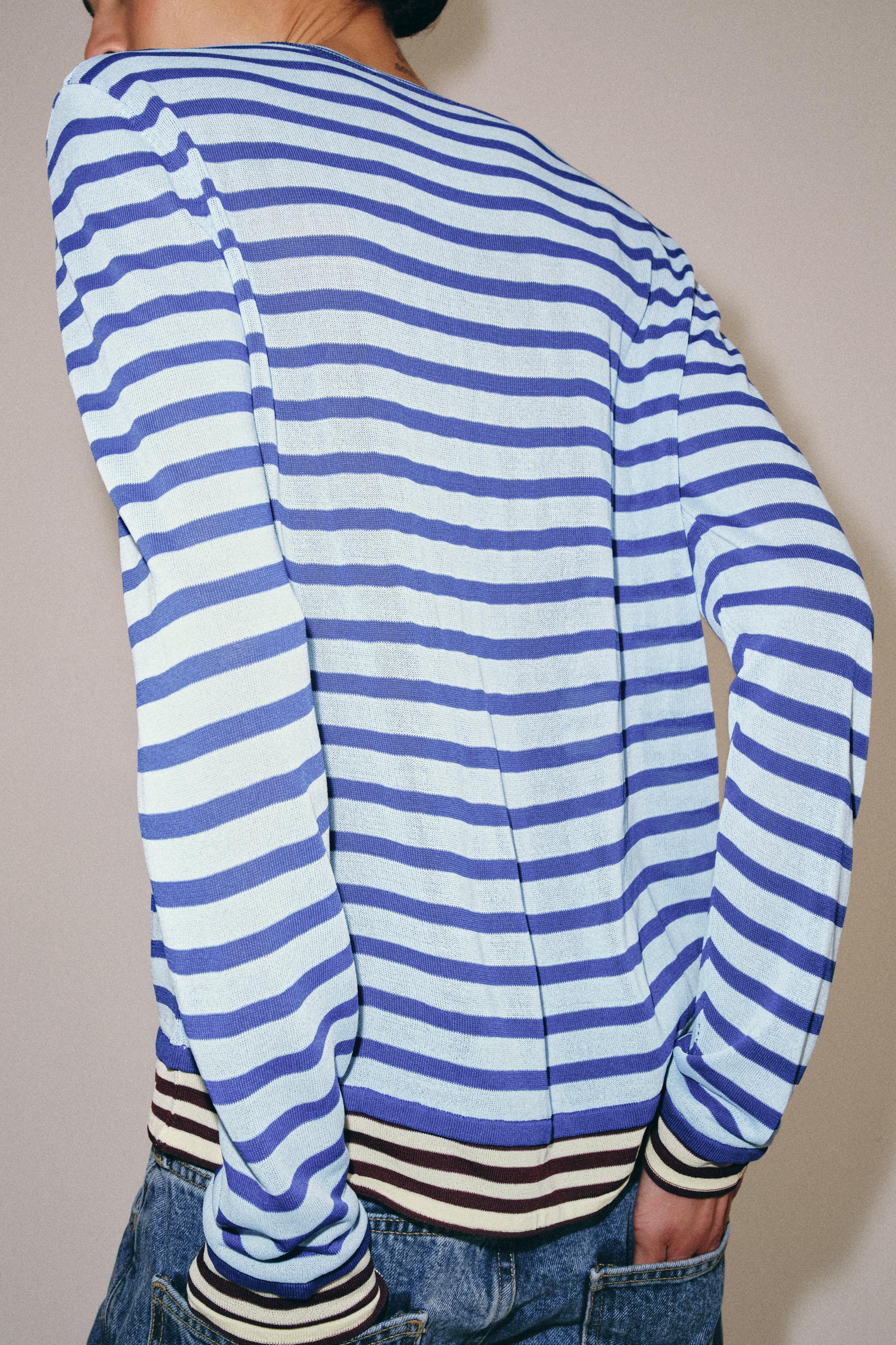 STRIPED KNIT JUMPER